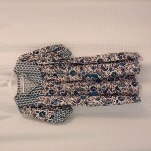 KNOX ROSE - Floral Print Bohemian Dress (Size: Small)